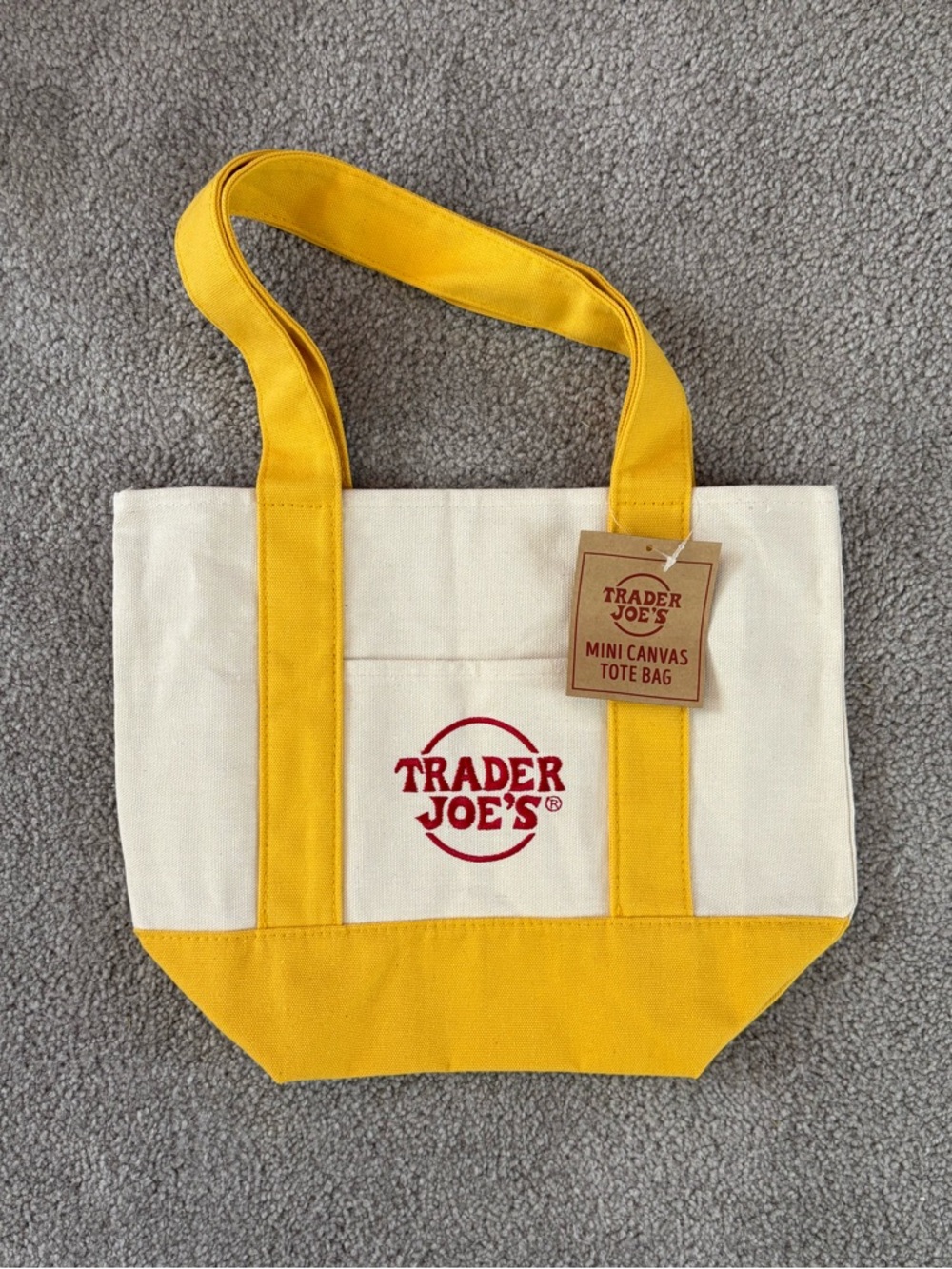Trader Joe’s mini tote - yellow